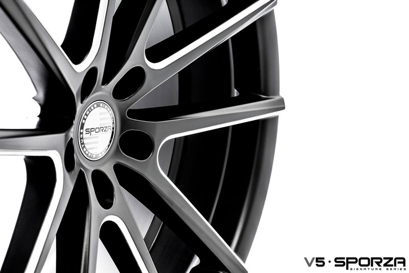 Sporza V5 Wheel In Satin Black Milled For 5x112 (Audi / Mercedes